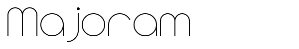Majoram font preview